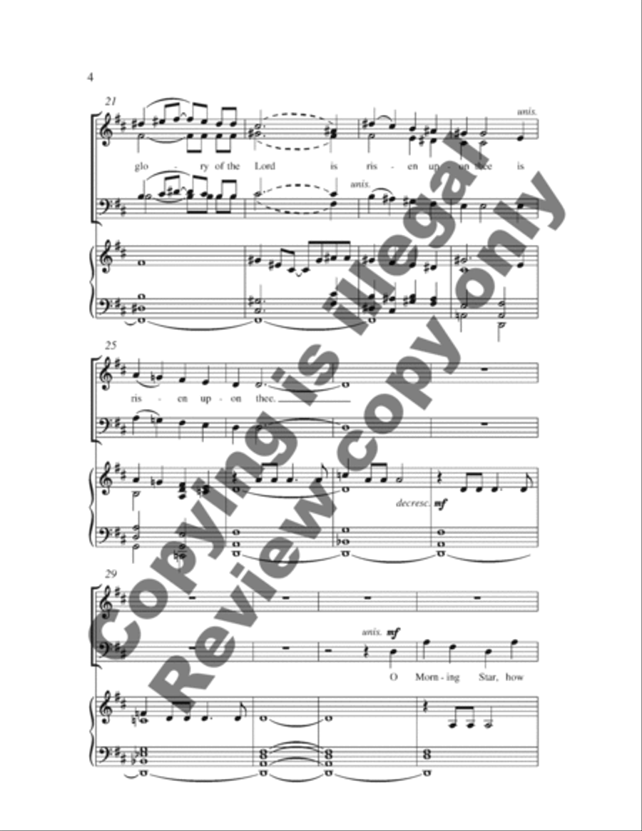 We Have Seen His Star in the East 4-Part scores gallery preview page 4