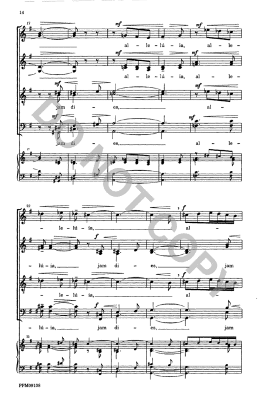 Four Motets from 'Resurrexi' 4-Part scores gallery preview page 15