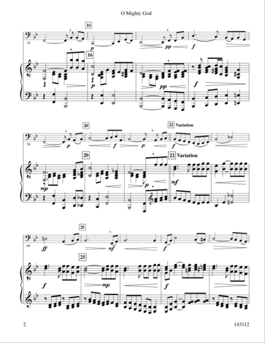 O Mighty God O Mighty God Tuba scores gallery preview page 3