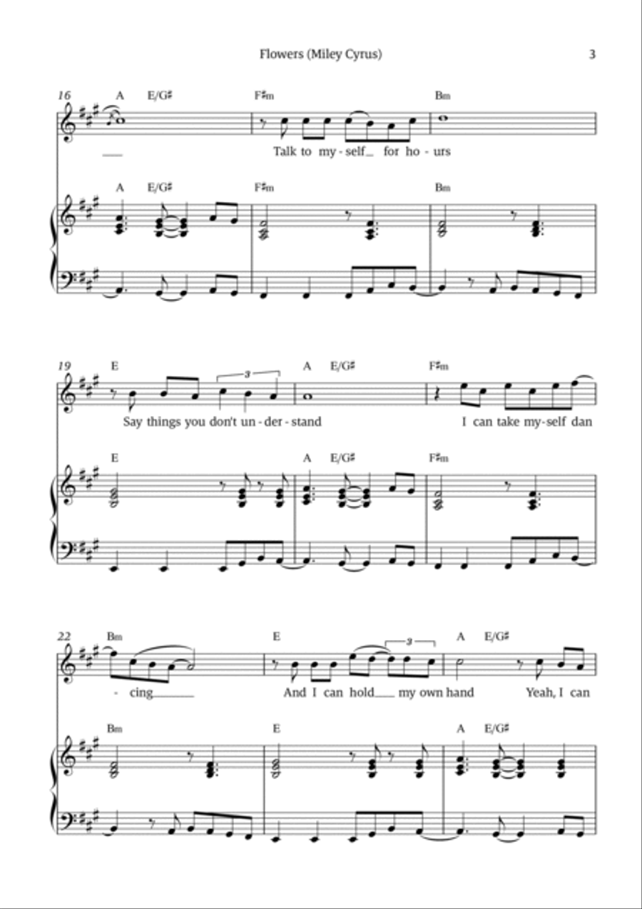 Flowers Voice scores gallery preview page 3