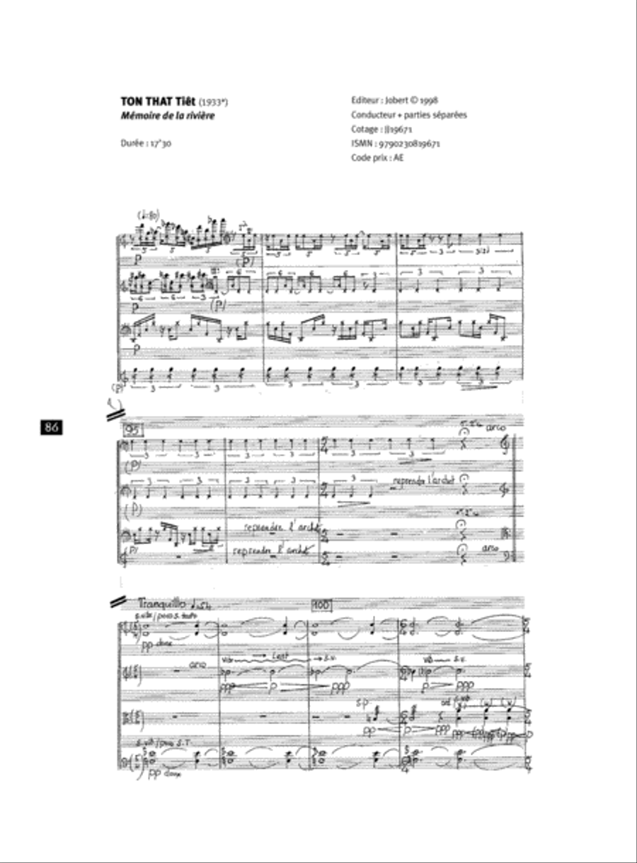 Memoire De La Riviere String Quartet scores gallery preview page 2