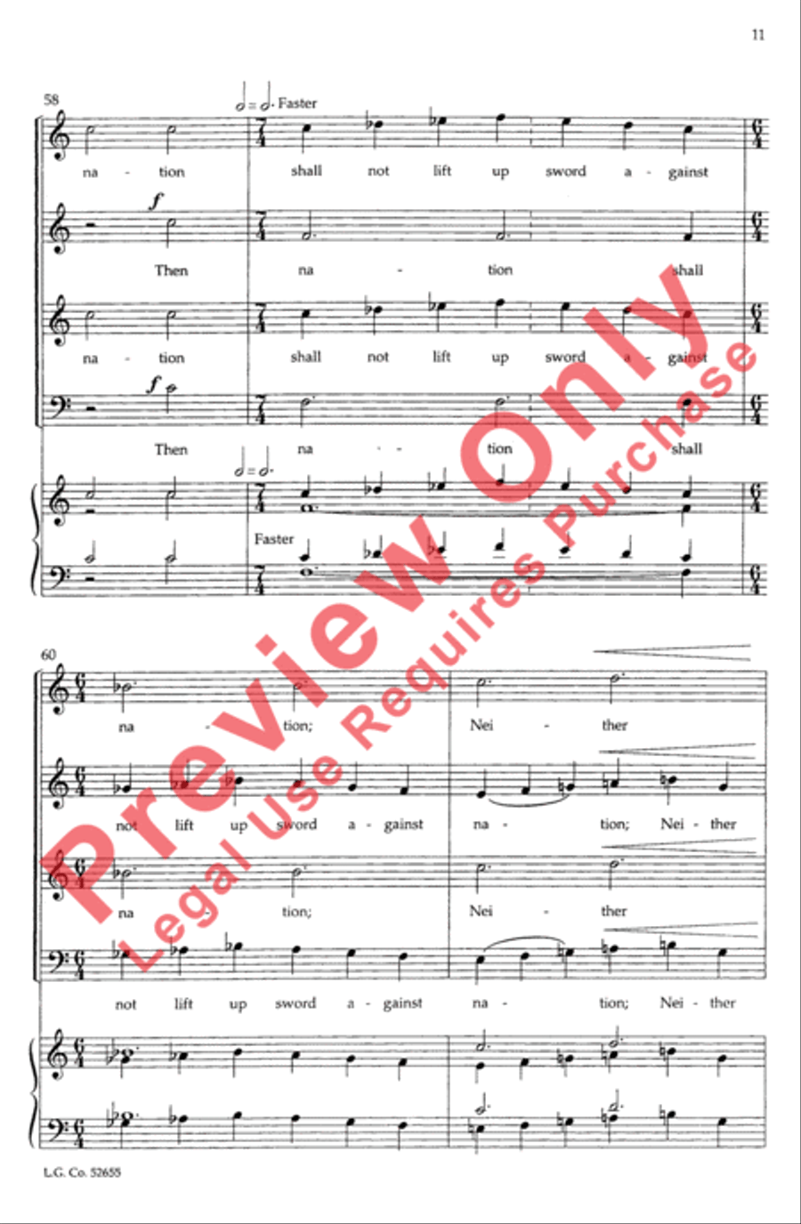 A Prophecy of Peace A Prophecy of Peace 4-Part scores gallery preview page 11
