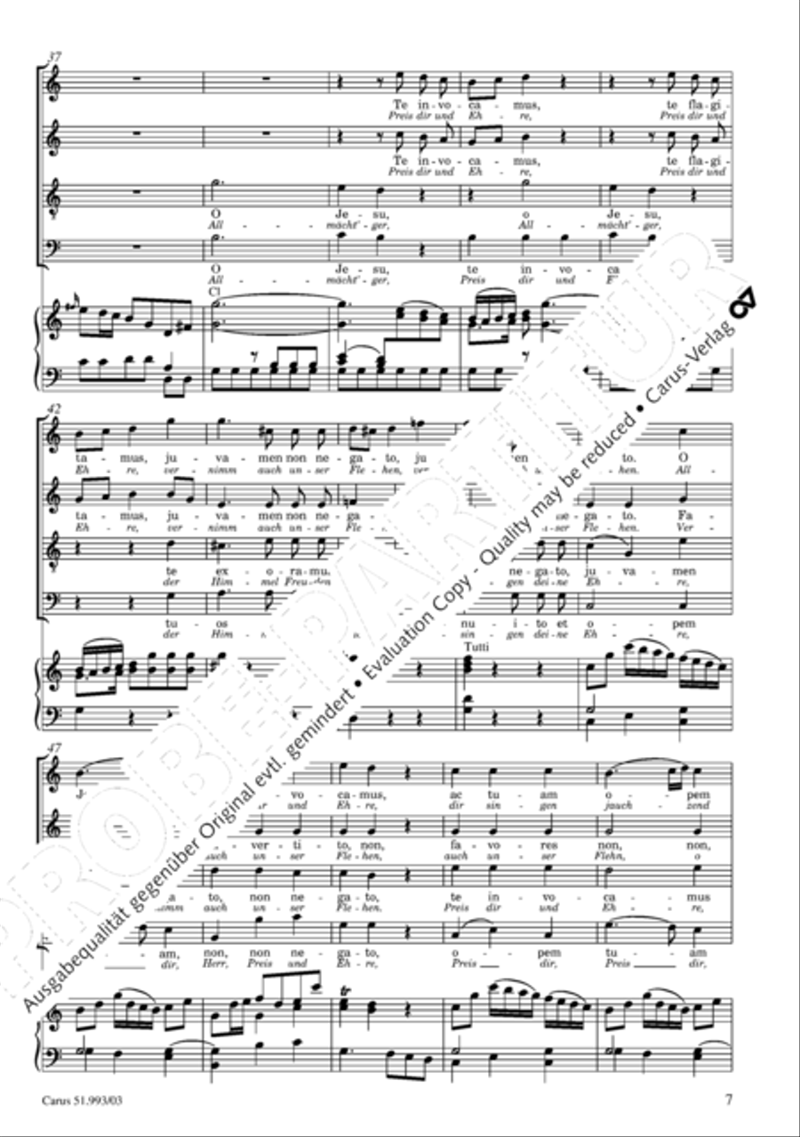 O Jesu, te invocamus 4-Part scores gallery preview page 8