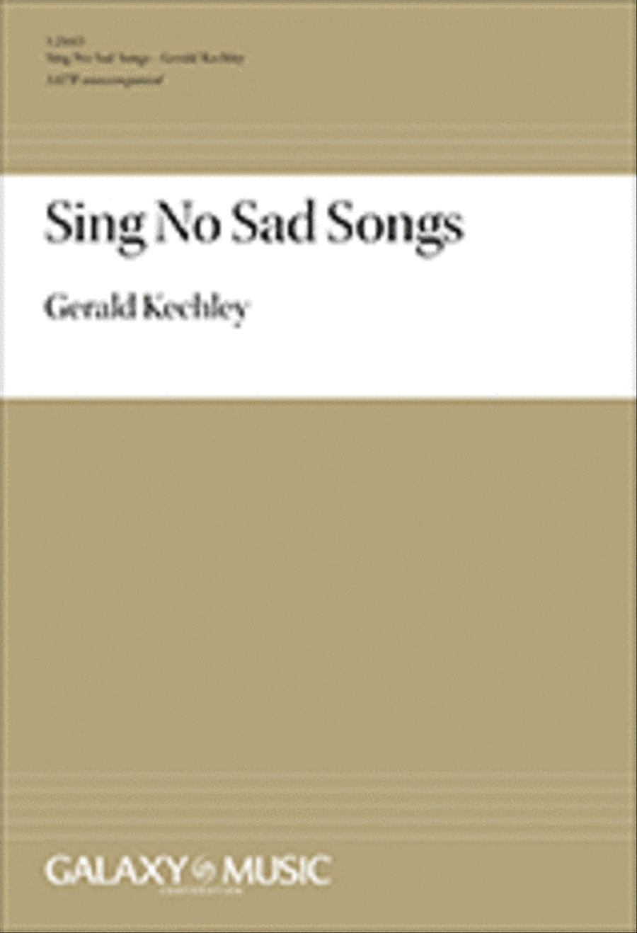 Sing No Sad Songs Sing No Sad Songs 4-Part scores gallery preview page 1