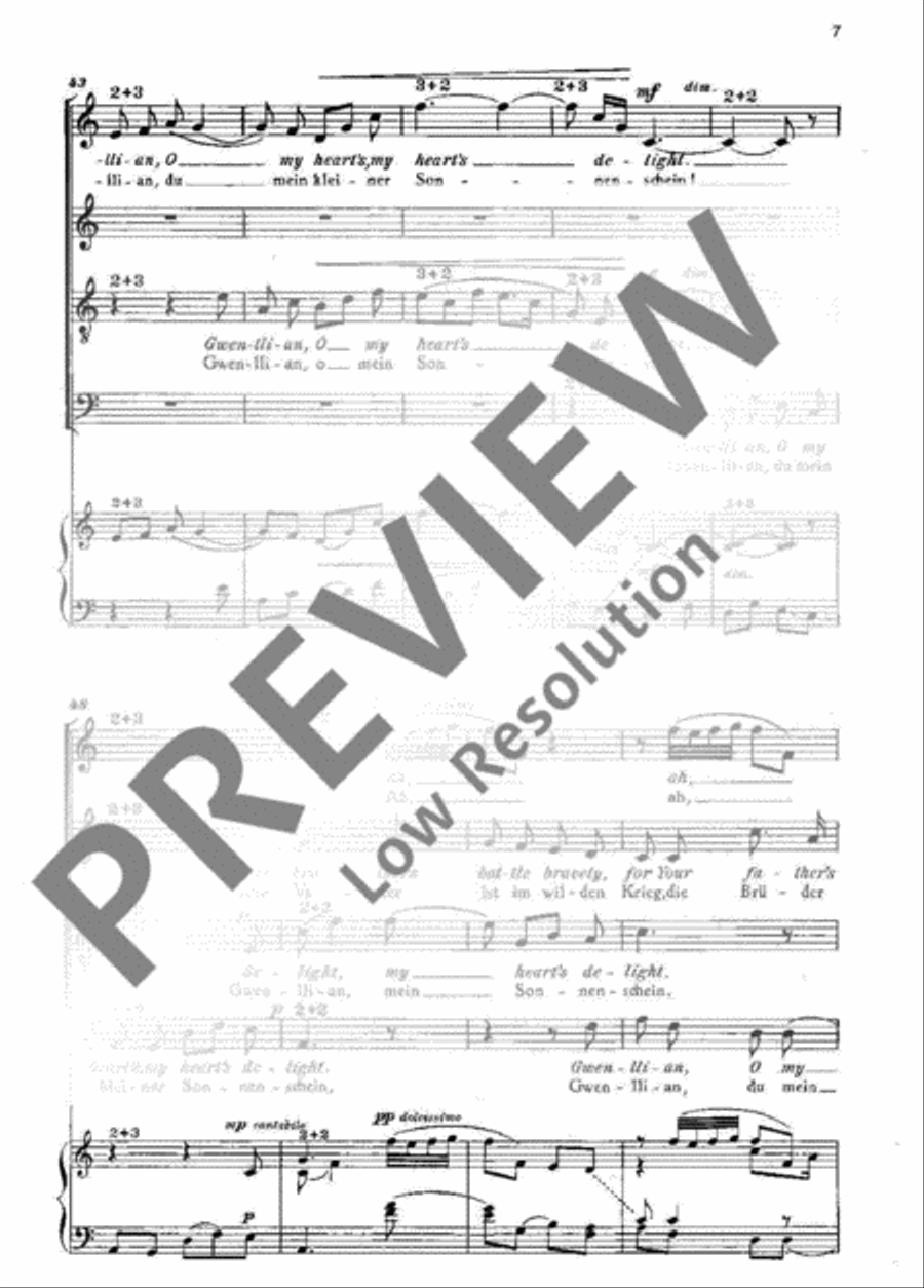 Four Songs from the British Isles 4-Part scores gallery preview page 7
