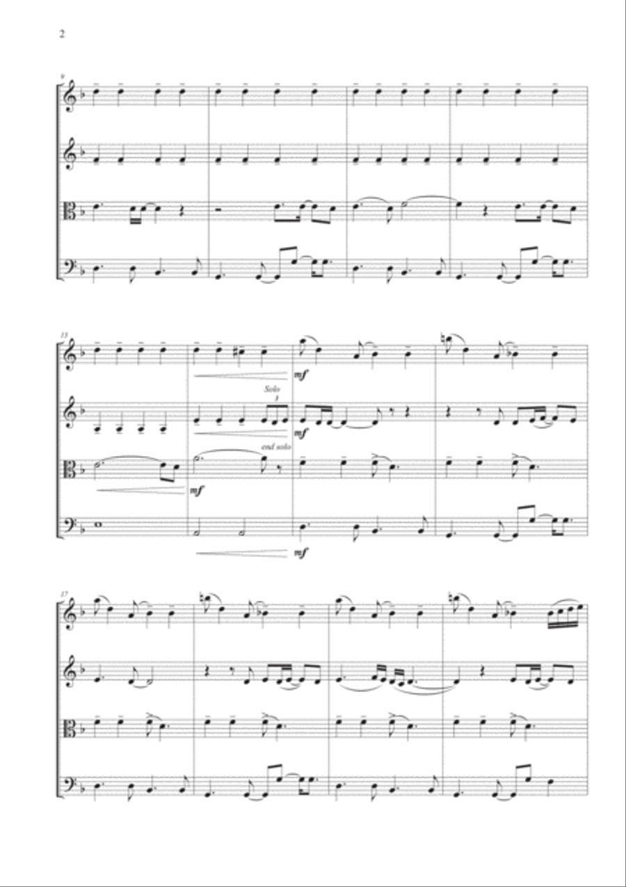 Skyfall String Quartet scores gallery preview page 2