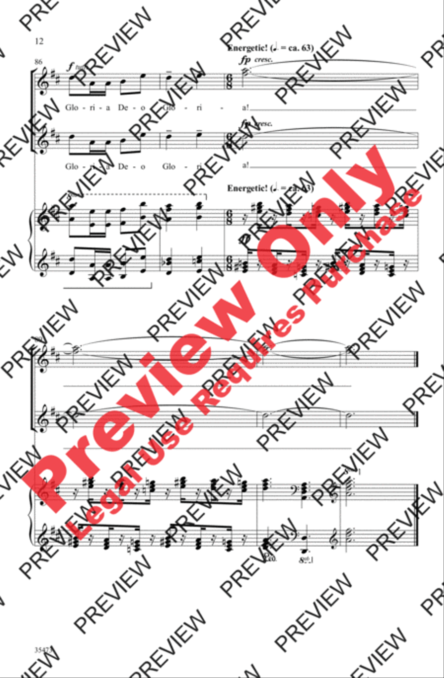 Gloria Women's Choir scores gallery preview page 12