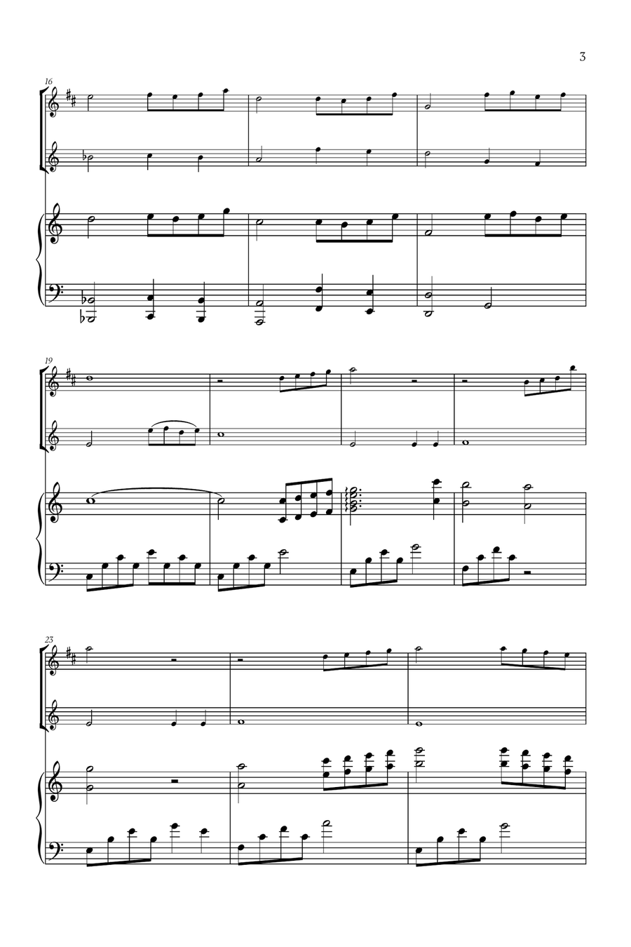 Beauty And The Beast Woodwind Duet scores gallery preview page 3