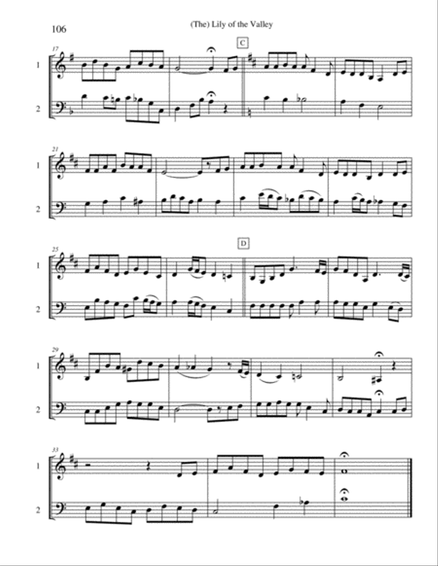 Ten Selected Hymns for the Performing Duet, Vol. 6 - trumpet and trombone (euphonium) Brass Duet scores gallery preview page 6