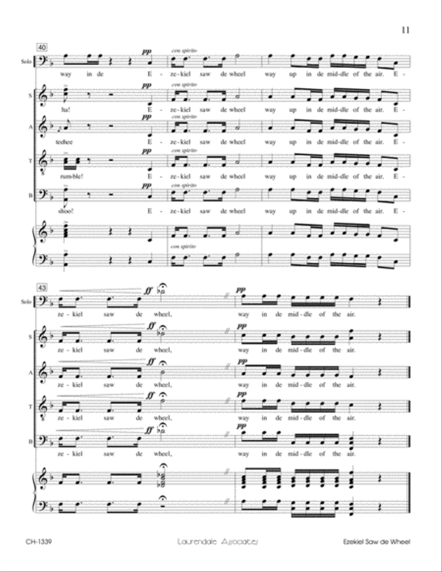 Ezekiel Saw de Wheel Ezekiel Saw de Wheel 4-Part scores gallery preview page 5