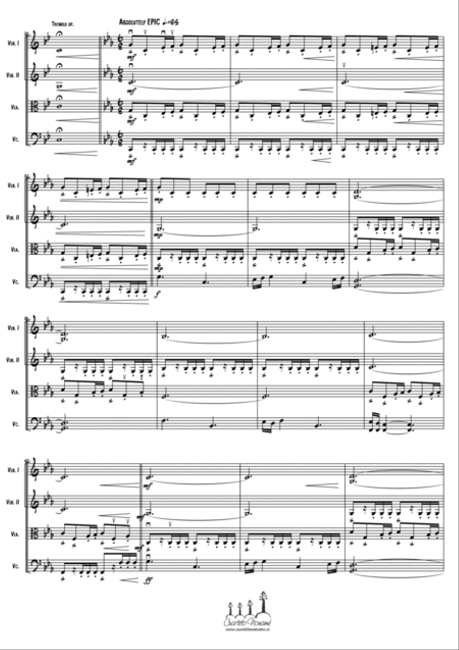 The Rains Of Castamere String Quartet scores gallery preview page 5