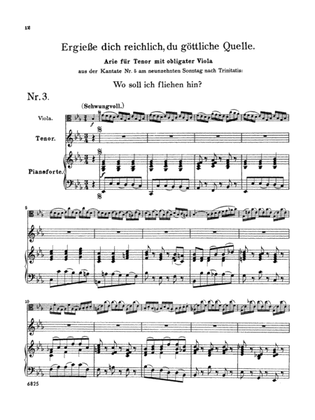 Book cover for Bach: Tenor Arias, Volume I (German)