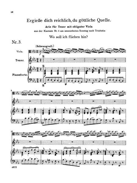 Bach: Tenor Arias, Volume I (German)
