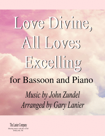 LOVE DIVINE, ALL LOVES EXCELLING (for Bassoon and Piano with Score/Part) image number null