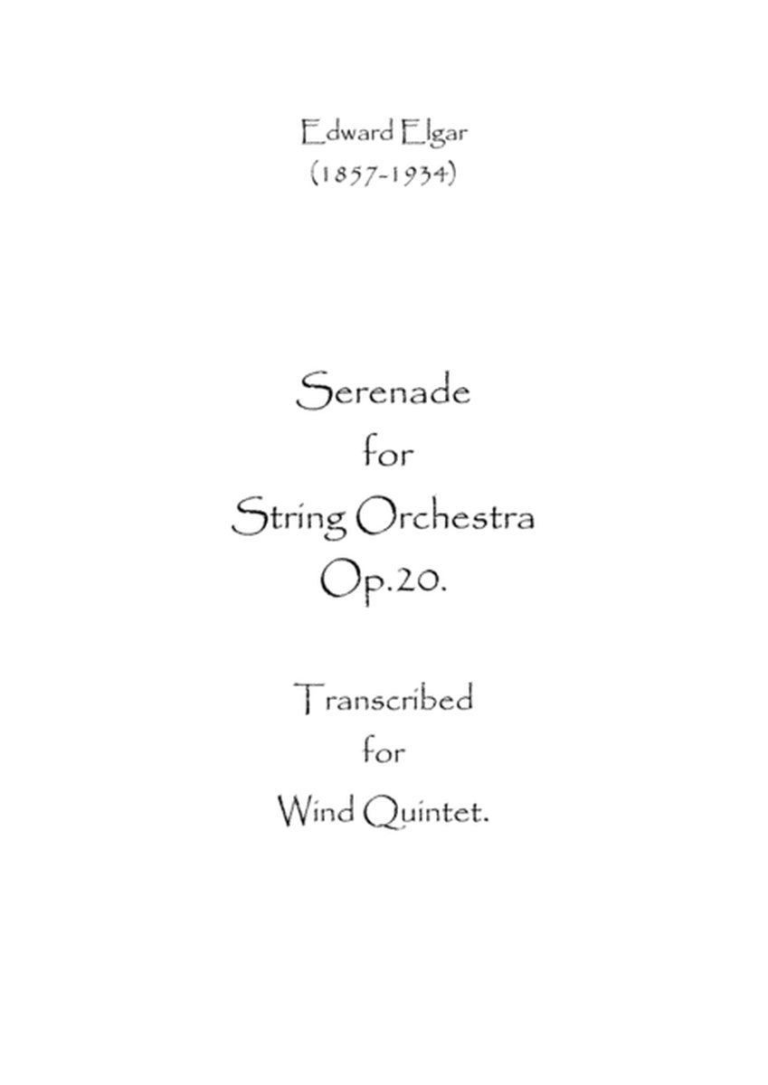 Serenade For String Orchestra. Op.20 image number null