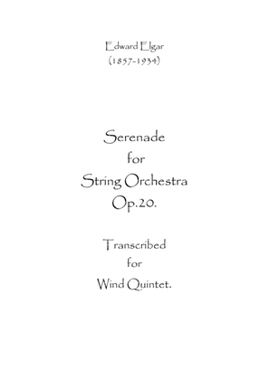 Book cover for Serenade For String Orchestra. Op.20