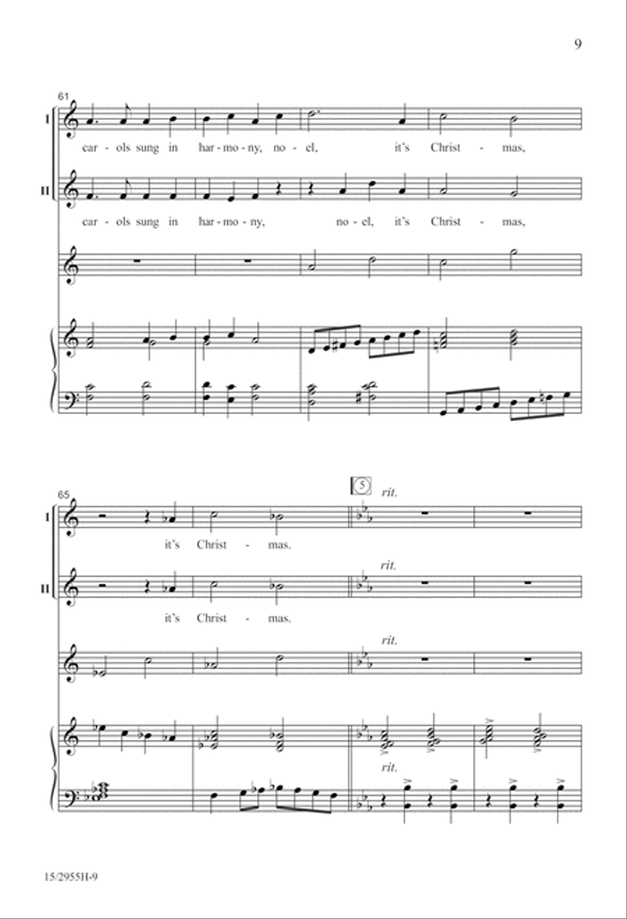 Ring the Bells, It's Christmas! 2-Part scores gallery preview page 9
