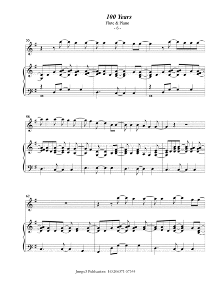 100 Years Flute Solo scores gallery preview page 6