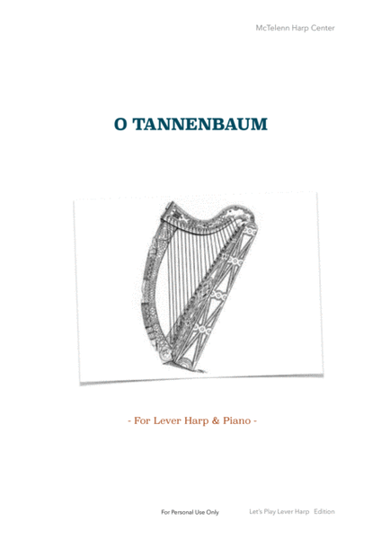 O Tannenbaum  - For 34 Strings harp  - For Lever harp or Piano image number null