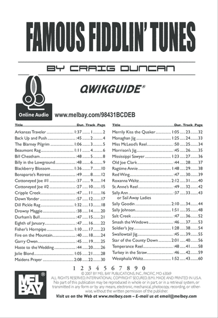 Famous Fiddlin' Tunes Violin scores gallery preview page 2