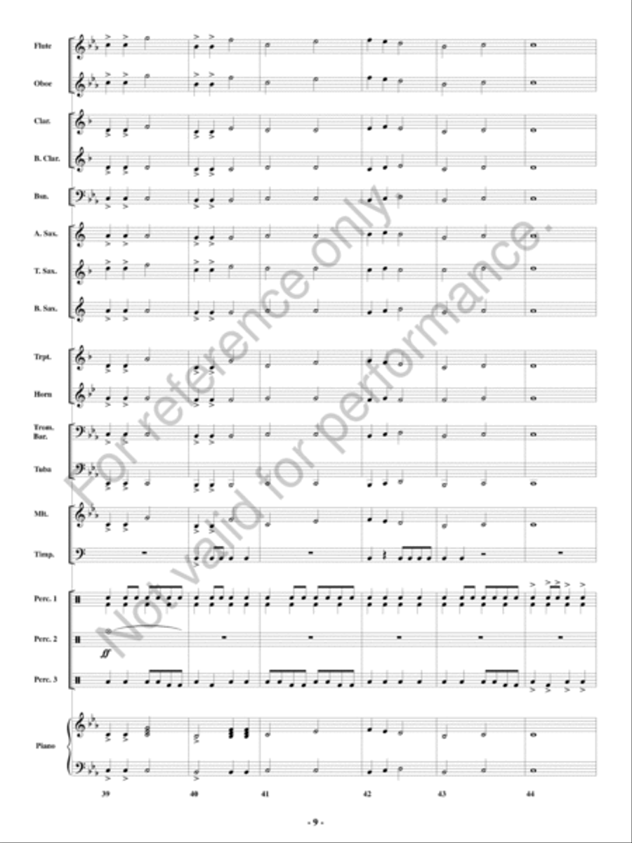 Epic Battle 3000 Concert Band scores gallery preview page 10