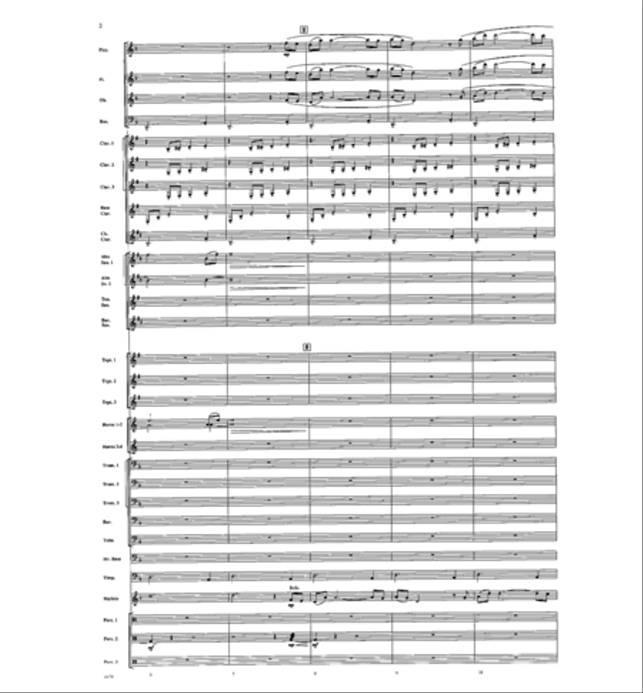 American Folk Fantasia Concert Band scores gallery preview page 3