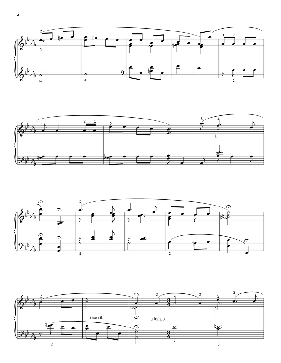 Che gelida manina from La Bohème (arr. Lee Evans) Piano Solo scores gallery preview page 2