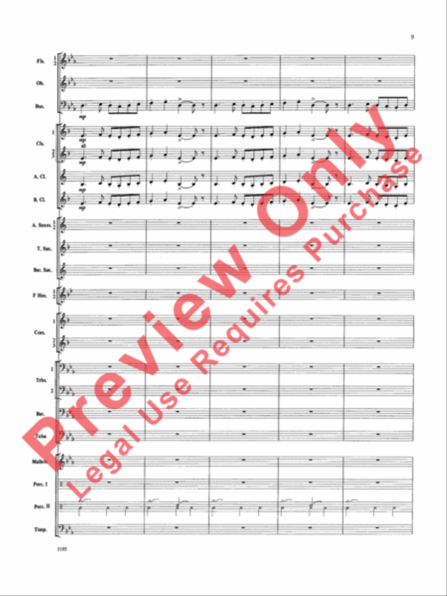 Night on Bald Mountain Concert Band scores gallery preview page 10