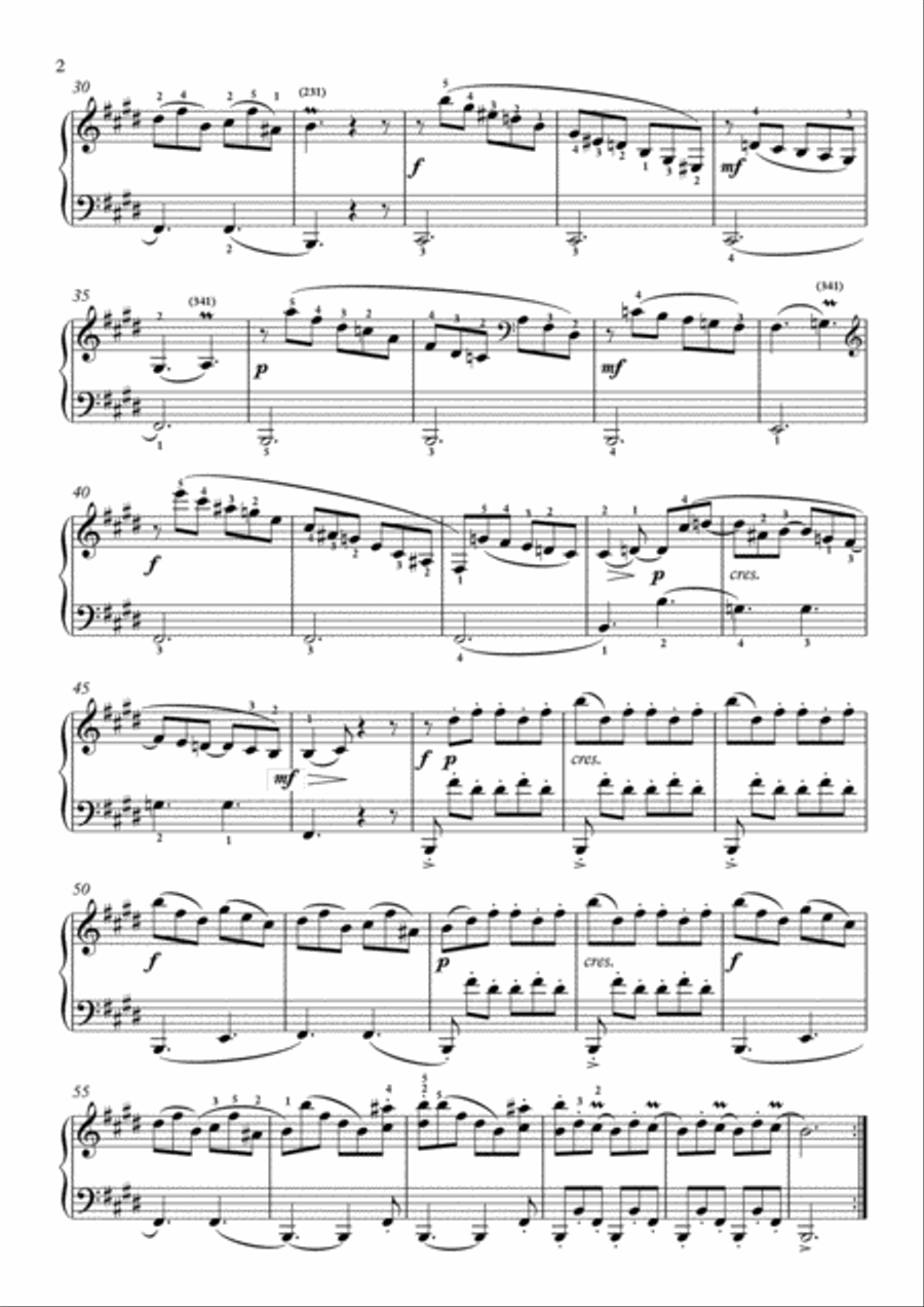 Scarlatti-Sonata in E-Major L.470 K.403(piano) Piano Solo scores gallery preview page 3