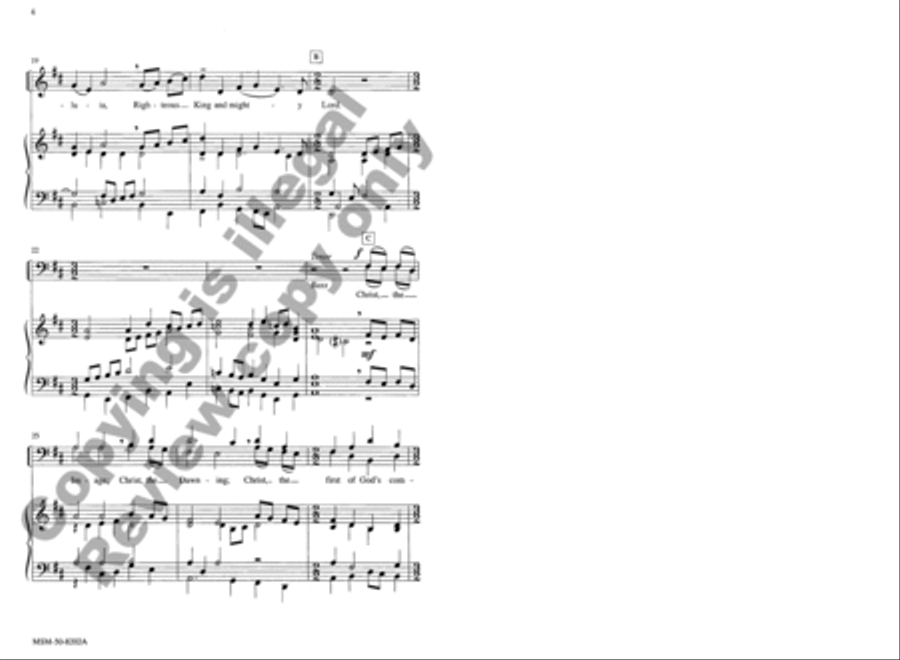 Christ, Victorious: Christ, Now Reigning 4-Part scores gallery preview page 4