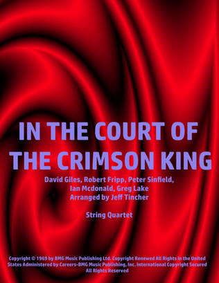 Book cover for In The Court Of The Crimson King