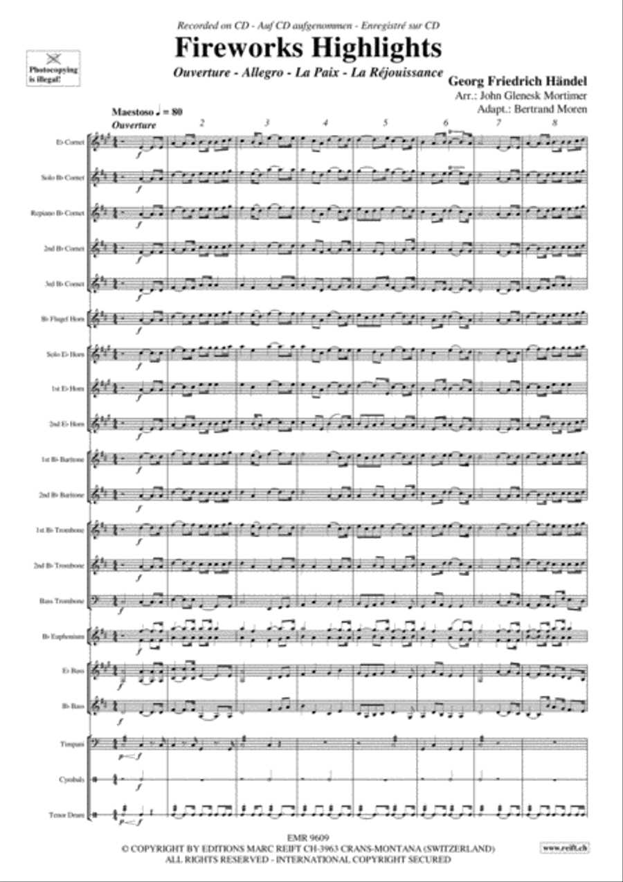 Fireworks Highlights Brass Band scores gallery preview page 4