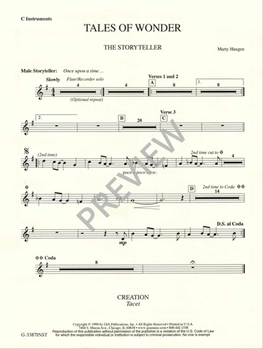 Tales of Wonder - Instrument edition Guitar scores gallery preview page 3