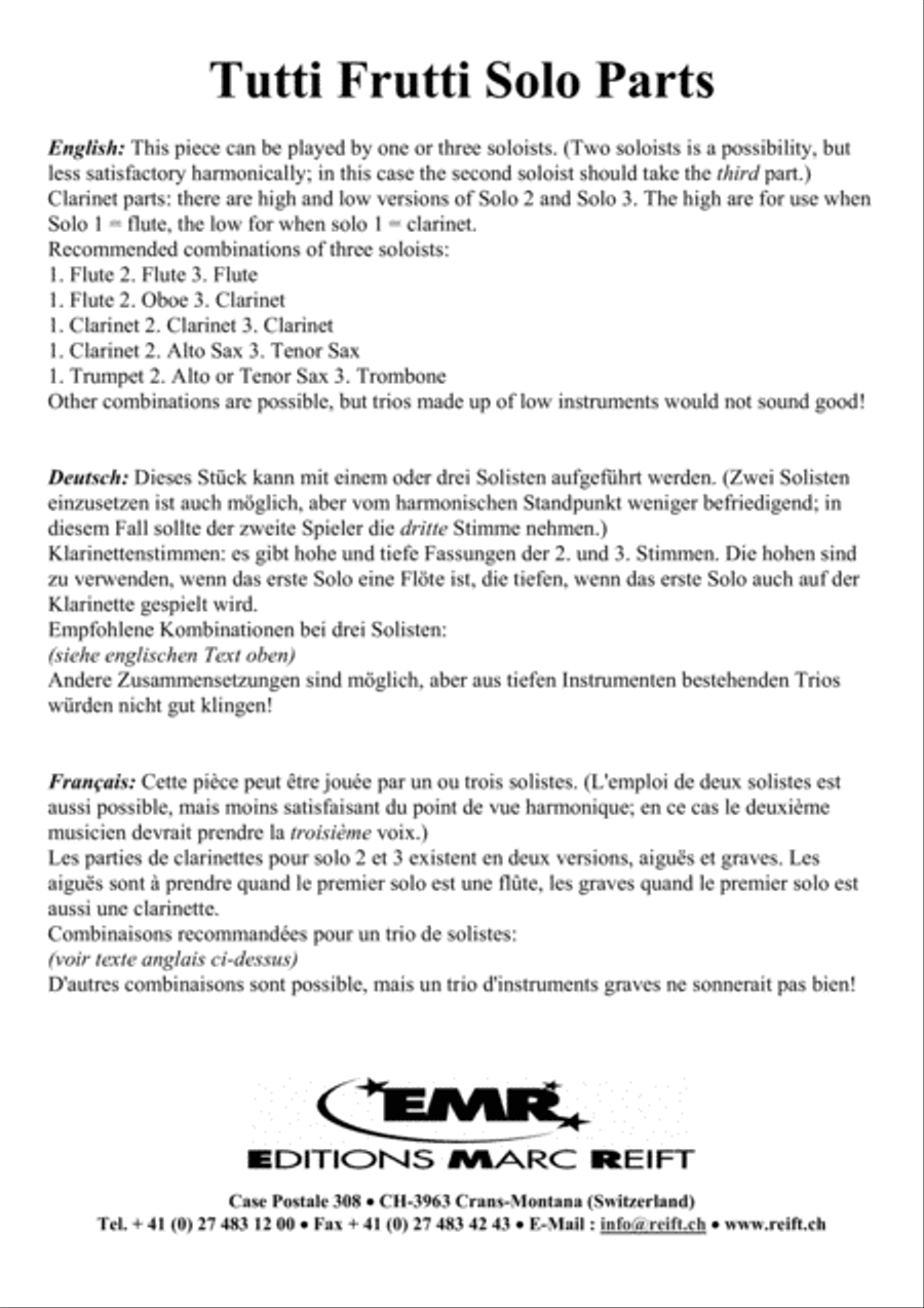 Tutti Frutti Tutti Frutti Concert Band scores gallery preview page 4