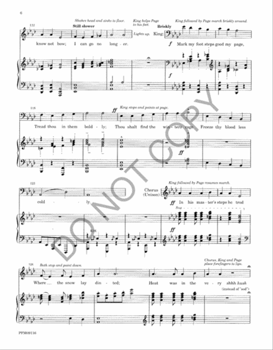 Good King Wenceslas 4-Part scores gallery preview page 9