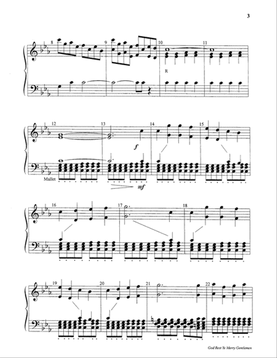 God Rest Ye Merry, Gentlemen 5-Octaves scores gallery preview page 4