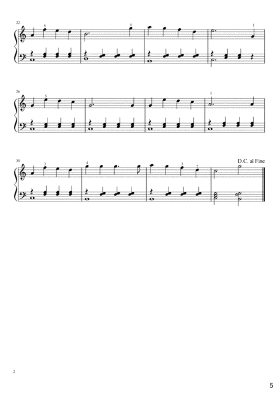 Easy Piano Christmas Songs Easy Piano scores gallery preview page 6