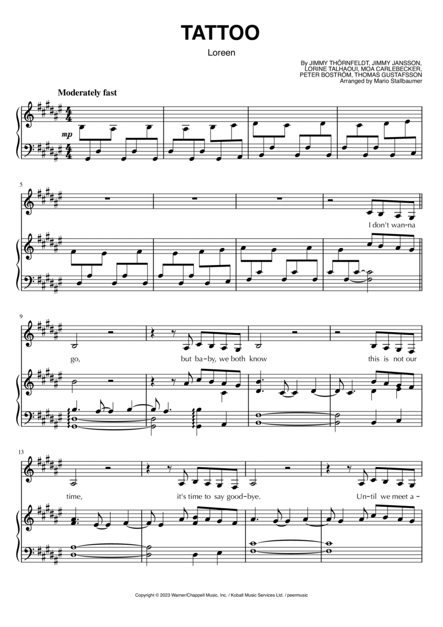Tattoo Voice scores gallery preview page 1