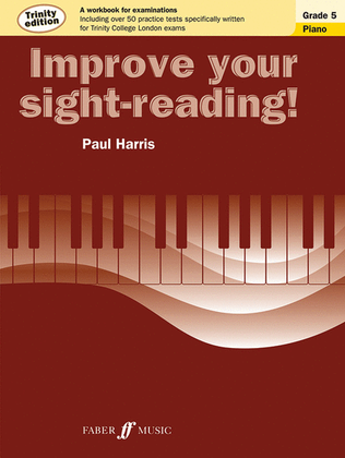 Book cover for Improve Your Sight-reading! Trinity Piano, Grade 5