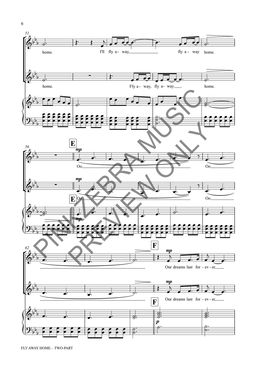 Fly Away Home (Two-Part) 2-Part scores gallery preview page 7