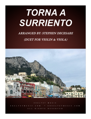Torna A Surriento (Come Back to Sorrento) (Duet for Violin and Viola)