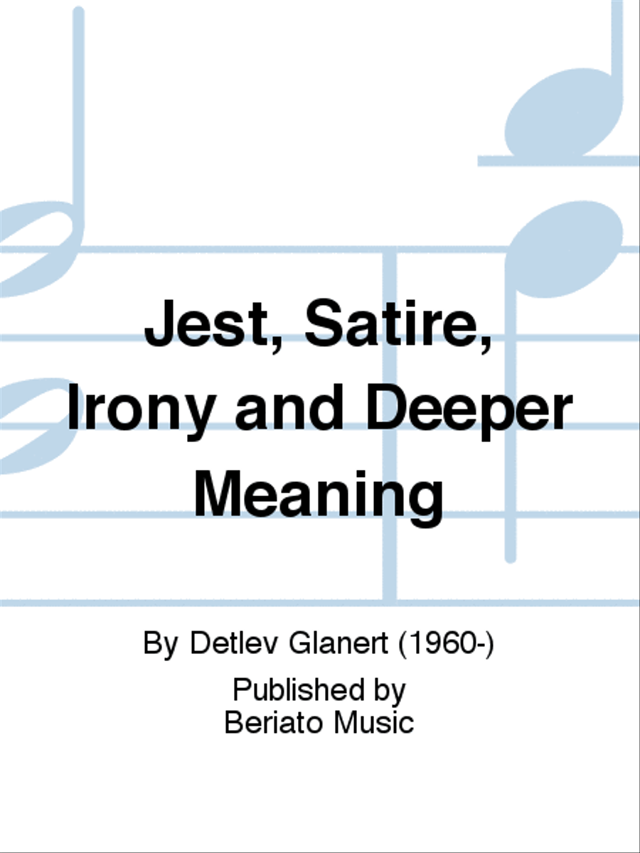 Jest, Satire, Irony and Deeper Meaning Score scores gallery preview page 1