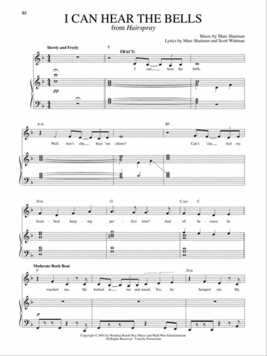The Giant Book of Songs for Teens from Musicals – Young Women's Edition Piano, Vocal scores gallery preview page 7