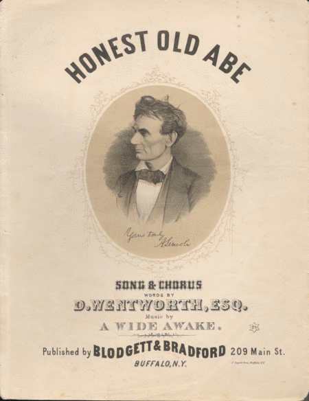 Honest Old Abe. Song and Chorus
