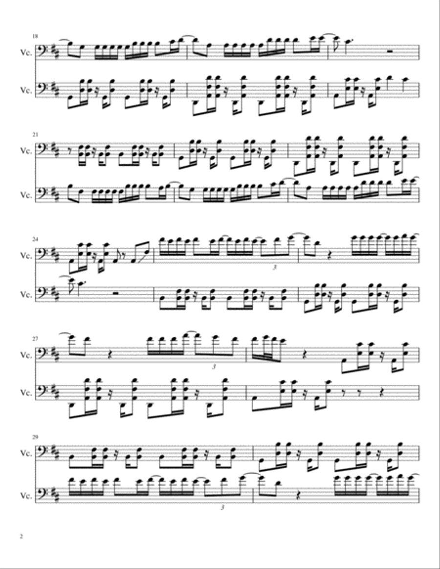 Despacito String Duet scores gallery preview page 2