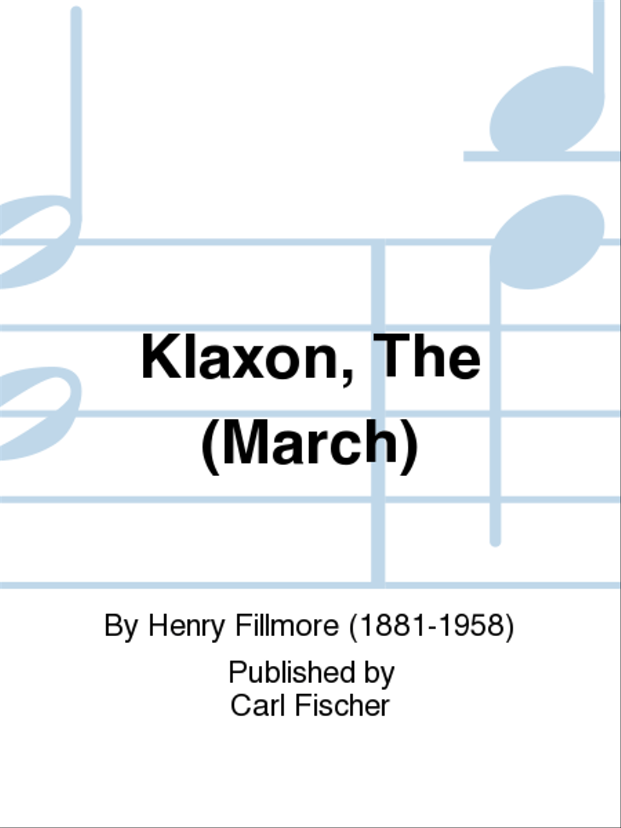 The Klaxon Concert Band scores gallery preview page 1
