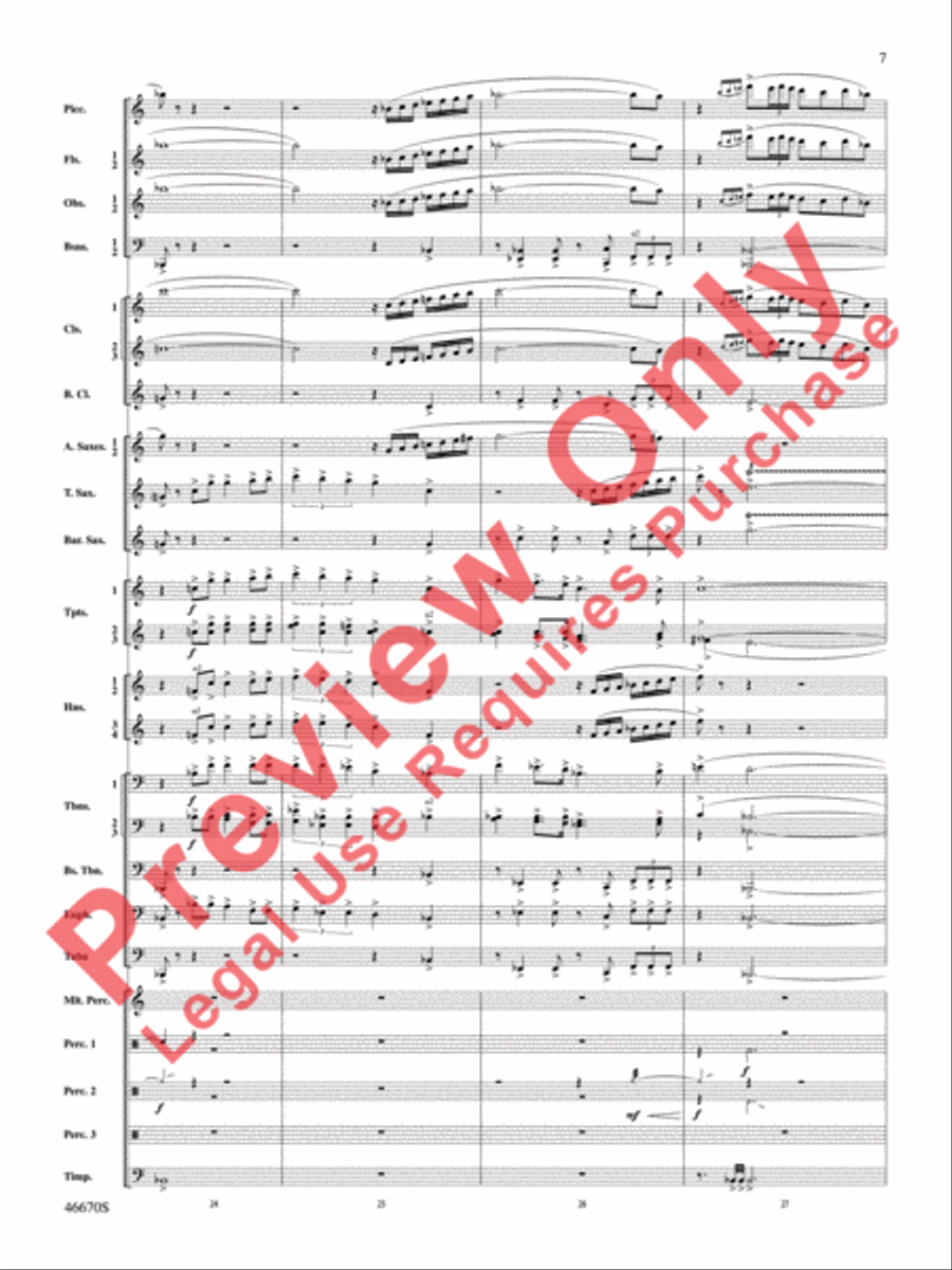 The Falls Concert Band scores gallery preview page 8
