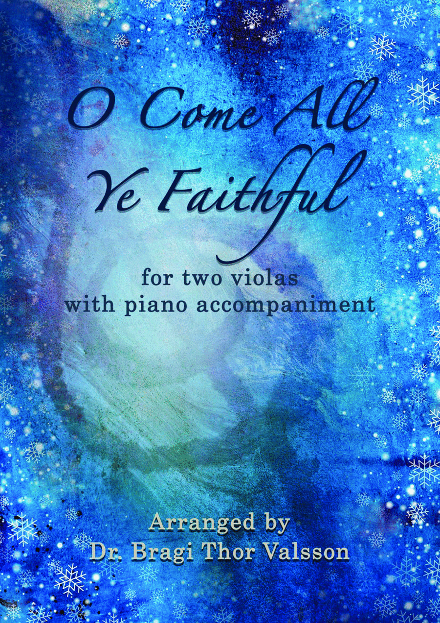 O Come All Ye Faithful - two Violas with Piano accompaniment String Duet scores gallery preview page 1