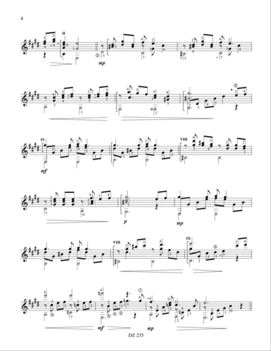 Bonne nuit, petite étoile Classical Guitar scores gallery preview page 4