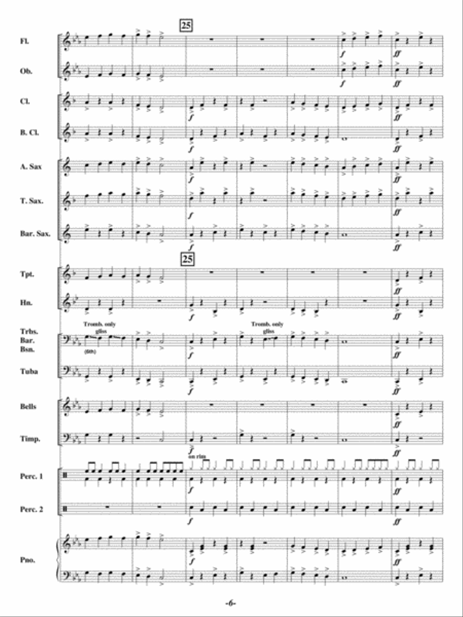 12 The Clock Strikes Concert Band scores gallery preview page 5